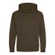 Just Hoods Gyerek kapucnis pulóver AWJH001J, Olive Green-1/2