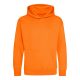 Just Hoods Gyerek kapucnis pulóver AWJH001J, Orange Crush-1/2