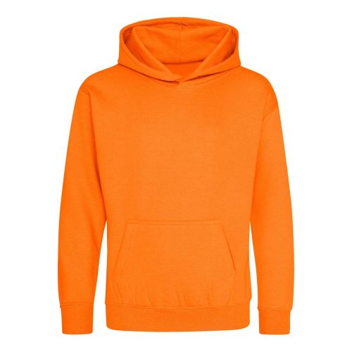 Just Hoods Gyerek kapucnis pulóver AWJH001J, Orange Crush-5/6