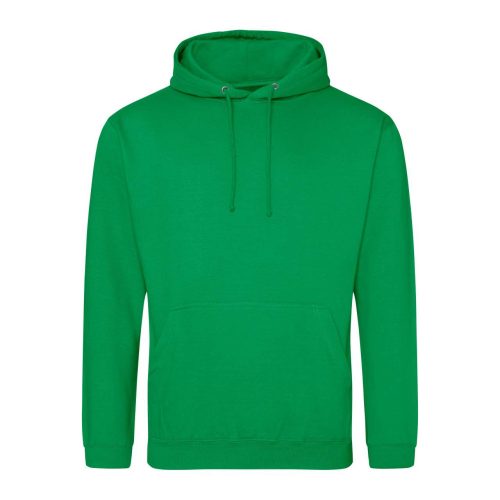 Just Hoods Uniszex laza szabású kapucnis pulóver AWJH001, Kelly Green-2XL