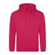 Just Hoods Uniszex laza szabású kapucnis pulóver AWJH001, Lipstick Pink-2XL