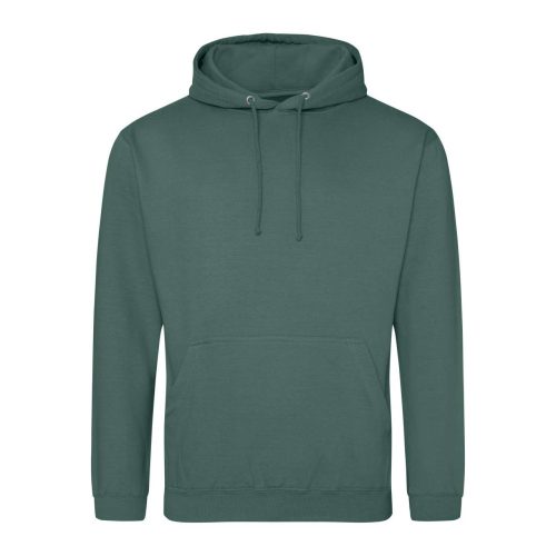 Just Hoods Uniszex laza szabású kapucnis pulóver AWJH001, Moss Green-XL