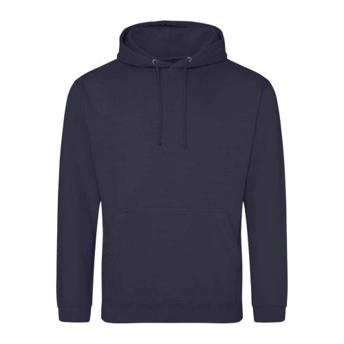 Just Hoods Uniszex laza szabású kapucnis pulóver AWJH001, Navy Smoke-2XL