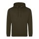 Just Hoods Uniszex laza szabású kapucnis pulóver AWJH001, Olive Green-2XL