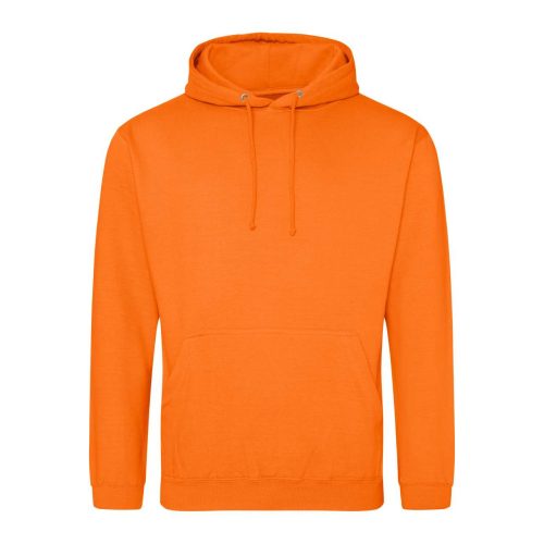 Just Hoods Uniszex laza szabású kapucnis pulóver AWJH001, Orange Crush-2XL