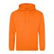 Just Hoods Uniszex laza szabású kapucnis pulóver AWJH001, Orange Crush-2XL