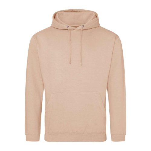 Just Hoods Uniszex laza szabású kapucnis pulóver AWJH001, Peach Perfect-2XL