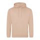 Just Hoods Uniszex laza szabású kapucnis pulóver AWJH001, Peach Perfect-2XL