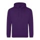 Just Hoods Uniszex laza szabású kapucnis pulóver AWJH001, Purple-L