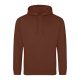 Just Hoods Uniszex laza szabású kapucnis pulóver AWJH001, Red Rust-S