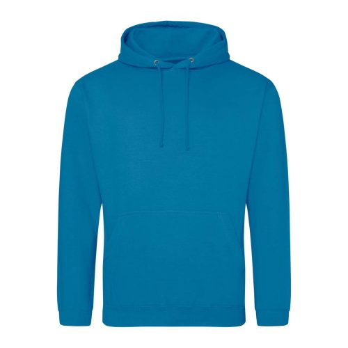 Just Hoods Uniszex laza szabású kapucnis pulóver AWJH001, Sapphire Blue-2XL