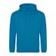 Just Hoods Uniszex laza szabású kapucnis pulóver AWJH001, Sapphire Blue-2XL