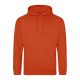 Just Hoods Uniszex laza szabású kapucnis pulóver AWJH001, Sunset Orange-2XL