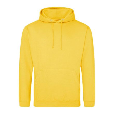 Just Hoods Uniszex laza szabású kapucnis pulóver AWJH001, Sun Yellow-XL