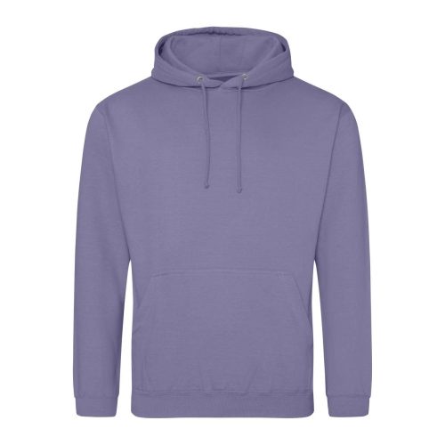 Just Hoods Uniszex laza szabású kapucnis pulóver AWJH001, True Violet-L