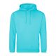 Just Hoods Uniszex laza szabású kapucnis pulóver AWJH001, Turquoise Surf-2XL