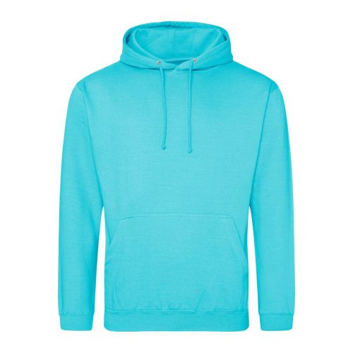 Just Hoods Uniszex laza szabású kapucnis pulóver AWJH001, Turquoise Surf-M