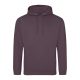 Just Hoods Uniszex laza szabású kapucnis pulóver AWJH001, Wild Mulberry-2XL