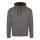 Just Hoods Uniszex kapucnis pulóver  kontrasztos színű kapucni béléssel AWJH003, Charcoal Grey/Jet Black-2XL