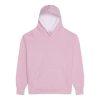 Just Hoods Gyerek kapucnis pulóver  kontrasztos színű kapucni béléssel AWJH003J, Baby Pink/Arctic White-12/13