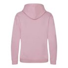 Just Hoods Gyerek kapucnis pulóver  kontrasztos színű kapucni béléssel AWJH003J, Baby Pink/Arctic White-3/4