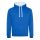 Just Hoods Uniszex kapucnis pulóver  kontrasztos színű kapucni béléssel AWJH003, Royal Blue/Arctic White-S