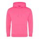 Just Hoods  élénk színű unisex kapucnis pulóver AWJH004, Electric Pink-2XL