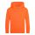 Just Hoods Gyerek  élénk színű kapucnis  pulóver AWJH004J, Electric Orange-3/4