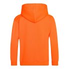 Just Hoods Gyerek  élénk színű kapucnis  pulóver AWJH004J, Electric Orange-7/8