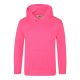 Just Hoods Gyerek  élénk színű kapucnis  pulóver AWJH004J, Electric Pink-7/8