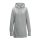 Just Hoods hosszított fazonú Női kapucnis pulóver AWJH005, Heather Grey-L