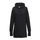 Just Hoods hosszított fazonú Női kapucnis pulóver AWJH005, Jet Black-L