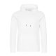 Just Hoods Uniszex poliészter sport kapucnis pulóver AWJH006, Arctic White-2XL