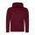 Just Hoods Uniszex poliészter sport kapucnis pulóver AWJH006, Burgundy-2XL