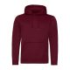 Just Hoods Uniszex poliészter sport kapucnis pulóver AWJH006, Burgundy-L