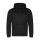 Just Hoods Uniszex poliészter sport kapucnis pulóver AWJH006, Jet Black-2XL