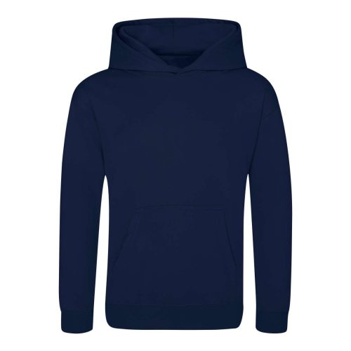 Just Hoods Gyerek poliészter sport kapucnis pulóver AWJH006J, Oxford Navy-XS