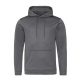 Just Hoods Uniszex poliészter sport kapucnis pulóver AWJH006, Steel Grey-2XL