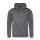 Just Hoods Uniszex poliészter sport kapucnis pulóver AWJH006, Steel Grey-S