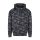 Just Hoods Uniszex terpmintás kapucnis pulóver AWJH014, Black Camo-2XL