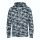 Just Hoods Uniszex terpmintás kapucnis pulóver AWJH014, Grey Camo-2XL