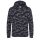 Just Hoods Gyerek terpmintás kapucnis pulóver AWJH014J, Black Camo-XS