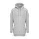 Just Hoods Női hosszított szabású kapucnis pulúver AWJH015, Heather Grey-XL