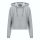 Just Hoods rövid derkú Női kapucnis pulóver AWJH016, Heather Grey-S