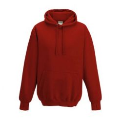   Just Hoods Uniszex vastag kapucnis pulóver AWJH020, Fire Red-2XL