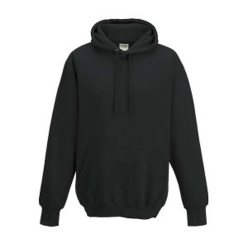 Just Hoods Uniszex vastag kapucnis pulóver AWJH020, Jet Black-S