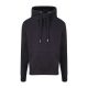 Just Hoods Uniszex keresztbe vart nyakú, vastag kapucnis pulóver AWJH021, Black Smoke-XS