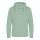 Just Hoods Uniszex keresztbe vart nyakú, vastag kapucnis pulóver AWJH021, Dusty Green-XS