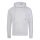 Just Hoods Uniszex keresztbe vart nyakú, vastag kapucnis pulóver AWJH021, Heather Grey-L