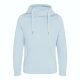 Just Hoods Uniszex keresztbe vart nyakú, vastag kapucnis pulóver AWJH021, Sky Blue-XS